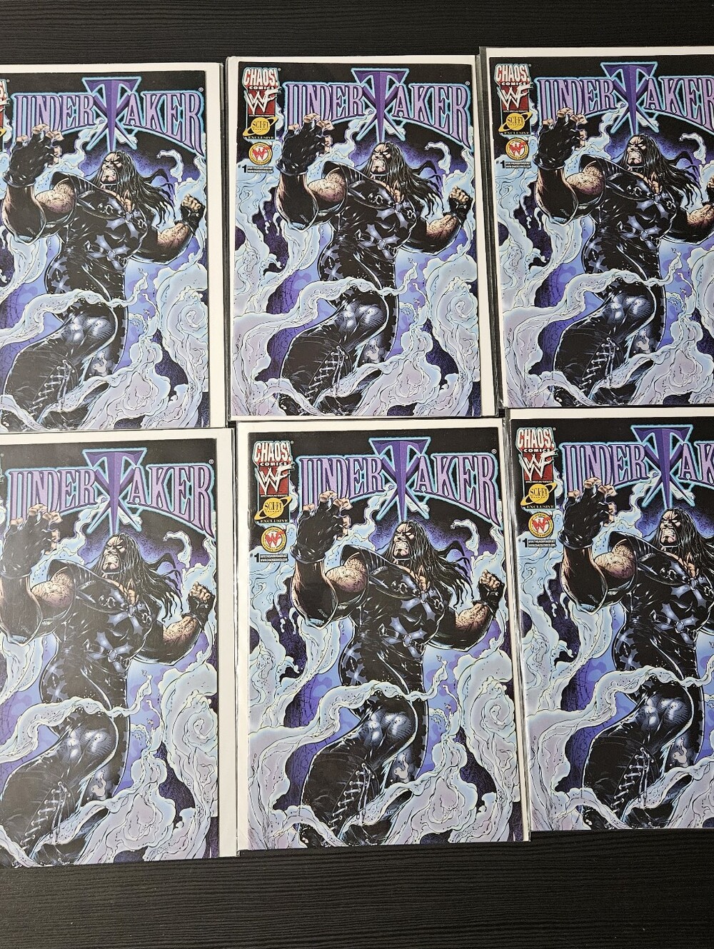 Undertaker #1 (Chaos Comics, 1999) WWF Sci-Fi Exclusive Cover - Lot of 6
